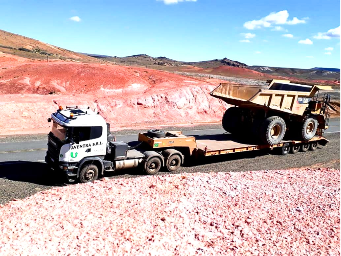 Transporte de Caterpillar 773