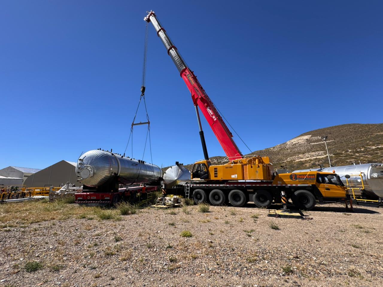 Carga y descarga de tanque